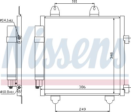 Nissens 94891 - Kondensators, Gaisa kond. sistēma ps1.lv