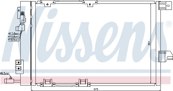 Nissens 94384 - Kondensators, Gaisa kond. sistēma ps1.lv