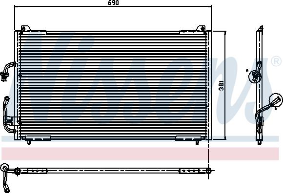 Nissens 94224 - Kondensators, Gaisa kond. sistēma ps1.lv