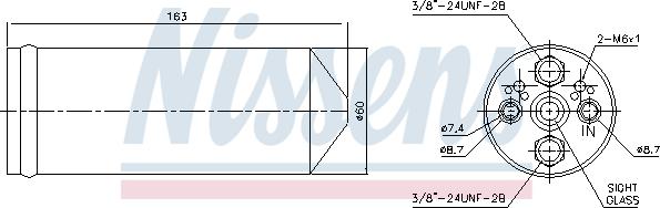 Nissens 95523 - Sausinātājs, Kondicionieris ps1.lv