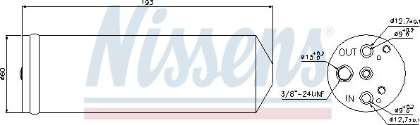 Nissens 95082 - Sausinātājs, Kondicionieris ps1.lv