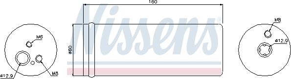 Nissens 95171 - Sausinātājs, Kondicionieris ps1.lv