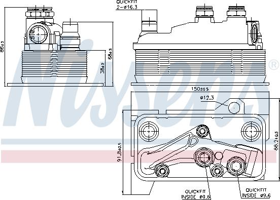Nissens 90859 - Eļļas radiators, Automātiskā pārnesumkārba ps1.lv