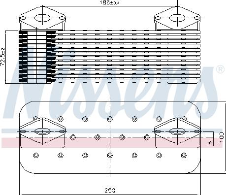 Nissens 90757 - Eļļas radiators, Motoreļļa ps1.lv