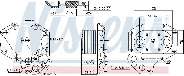 Nissens 91140 - Eļļas radiators, Motoreļļa ps1.lv