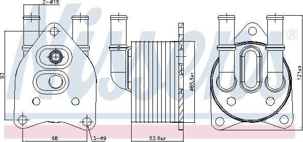 Nissens 91123 - Eļļas radiators, Automātiskā pārnesumkārba ps1.lv