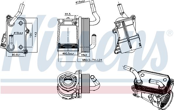 Nissens 91317 - Eļļas radiators, Motoreļļa ps1.lv