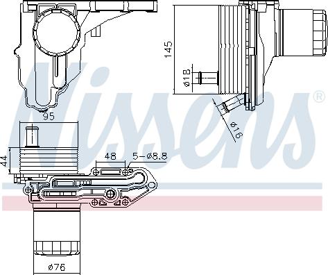 Nissens 91329 - Eļļas radiators, Motoreļļa ps1.lv