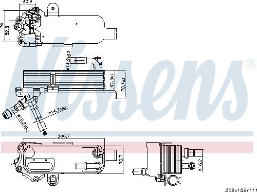 Nissens 91298 - Eļļas radiators, Motoreļļa ps1.lv