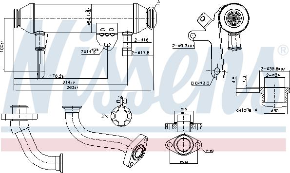 Nissens 989283 - Radiators, Izplūdes gāzu recirkulācija ps1.lv