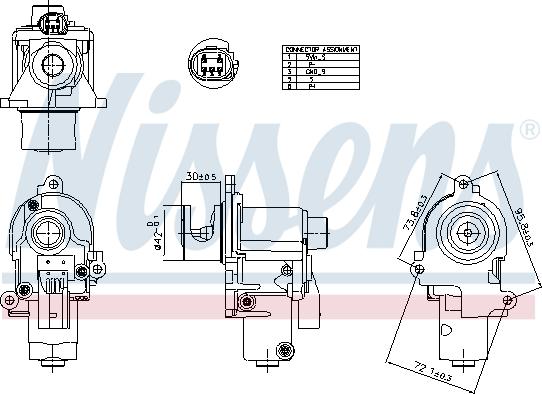 Nissens 98553 - Izpl. gāzu recirkulācijas vārsts ps1.lv