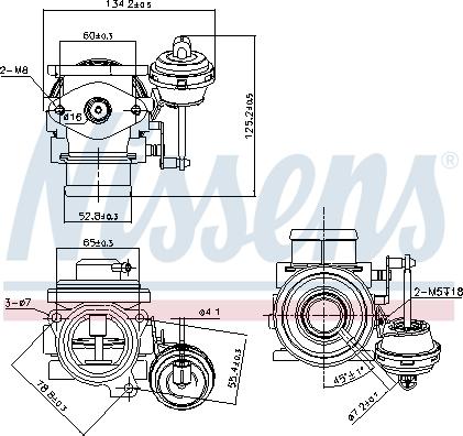 Nissens 98182 - Izpl. gāzu recirkulācijas vārsts ps1.lv