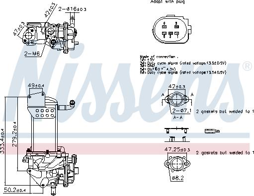 Nissens 98359 - Izpl. gāzu recirkulācijas vārsts ps1.lv