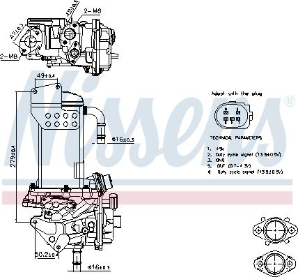 Nissens 98325 - Izpl. gāzu recirkulācijas modulis ps1.lv