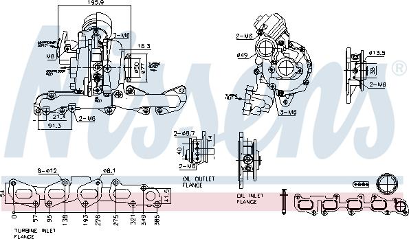 Nissens 93506 - Kompresors, Turbopūte ps1.lv