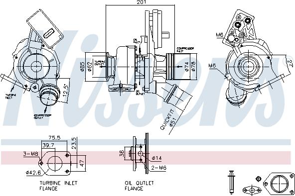 Nissens 93519 - Kompresors, Turbopūte ps1.lv