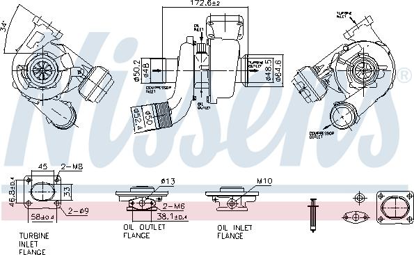 Nissens 93522 - Kompresors, Turbopūte ps1.lv