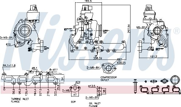 Nissens 93098 - Kompresors, Turbopūte ps1.lv