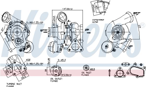 Nissens 93080 - Kompresors, Turbopūte ps1.lv