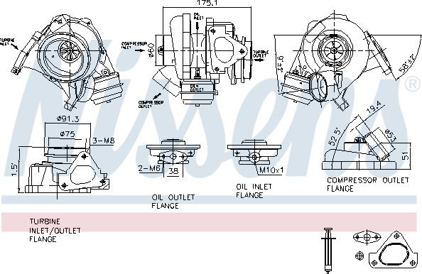 Nissens 93105 - Kompresors, Turbopūte ps1.lv