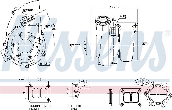 Nissens 93782 - Kompresors, Turbopūte ps1.lv