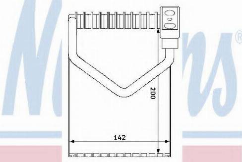 Nissens 92172 - Iztvaikotājs, Gaisa kondicionēšanas sistēma ps1.lv