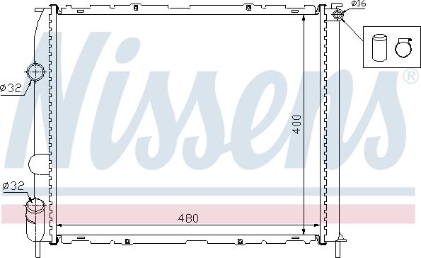 Nissens 699979 - Radiators, Motora dzesēšanas sistēma ps1.lv