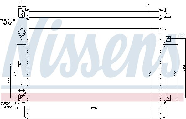 Nissens 699681 - Radiators, Motora dzesēšanas sistēma ps1.lv
