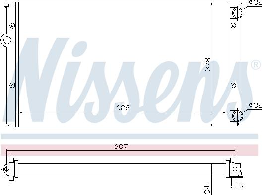 Nissens 699677 - Radiators, Motora dzesēšanas sistēma ps1.lv