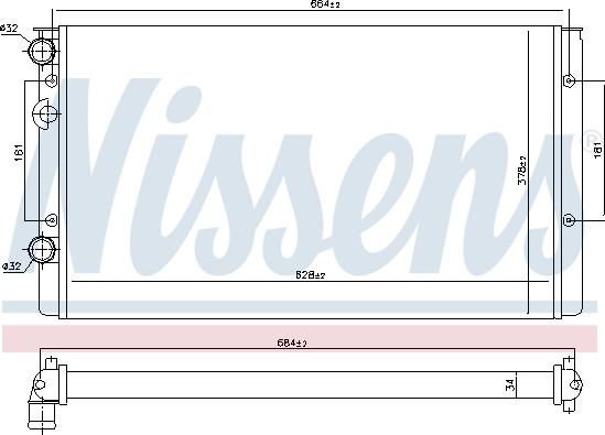 Nissens 699748 - Radiators, Motora dzesēšanas sistēma ps1.lv