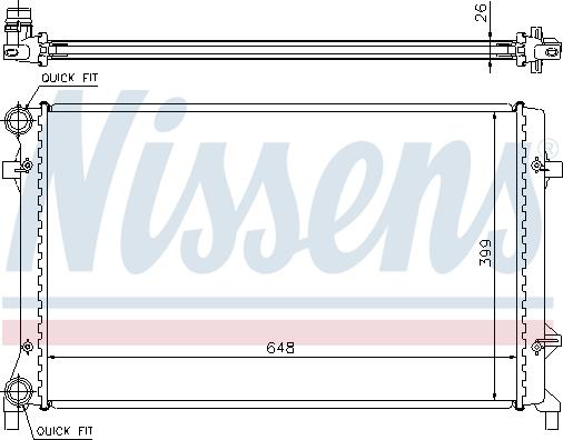 Nissens 695481 - Radiators, Motora dzesēšanas sistēma ps1.lv