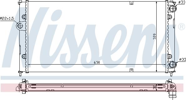 Nissens 695603 - Radiators, Motora dzesēšanas sistēma ps1.lv