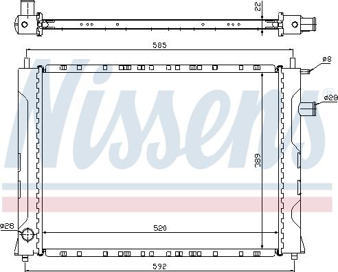 Nissens 695096 - Radiators, Motora dzesēšanas sistēma ps1.lv