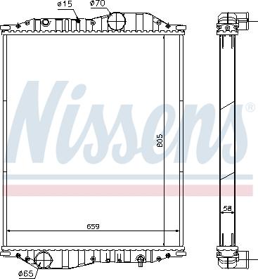 Nissens 696090 - Radiators, Motora dzesēšanas sistēma ps1.lv