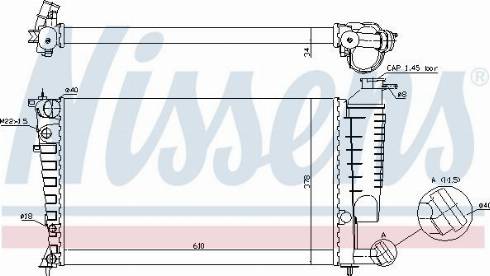 Nissens 690594 - Radiators, Motora dzesēšanas sistēma ps1.lv