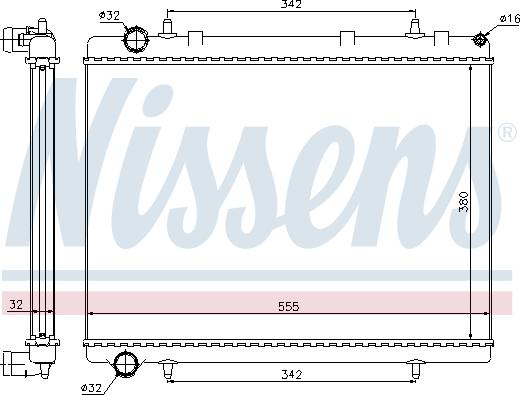 Nissens 698507 - Radiators, Motora dzesēšanas sistēma ps1.lv