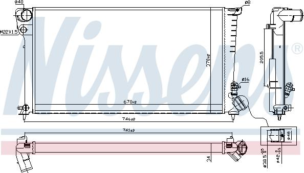 Nissens 698681 - Radiators, Motora dzesēšanas sistēma ps1.lv