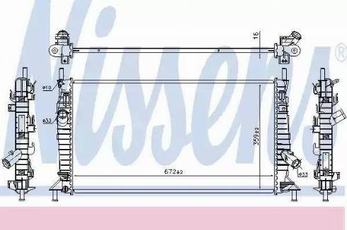 Nissens 69256 - Radiators, Motora dzesēšanas sistēma ps1.lv