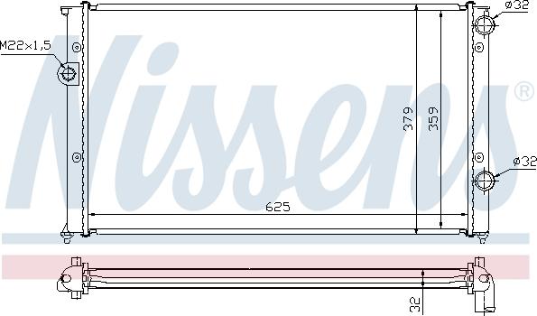 Nissens 692829 - Radiators, Motora dzesēšanas sistēma ps1.lv