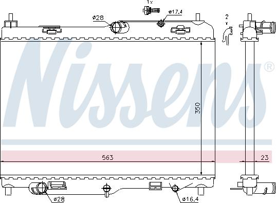 Nissens 69234 - Radiators, Motora dzesēšanas sistēma ps1.lv