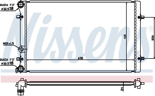 Nissens 692235 - Radiators, Motora dzesēšanas sistēma ps1.lv