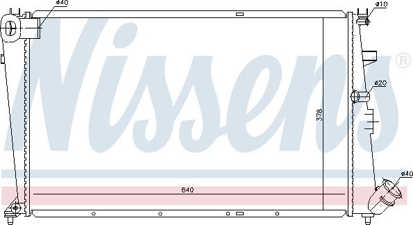 Nissens 697499 - Radiators, Motora dzesēšanas sistēma ps1.lv