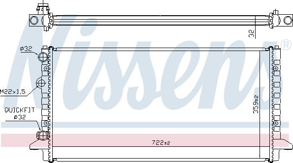 Nissens 697226 - Radiators, Motora dzesēšanas sistēma ps1.lv