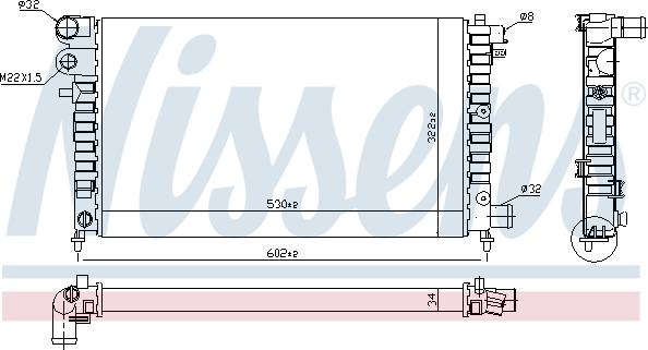 Nissens 697277 - Radiators, Motora dzesēšanas sistēma ps1.lv