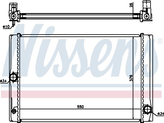 Nissens 64691 - Radiators, Motora dzesēšanas sistēma ps1.lv