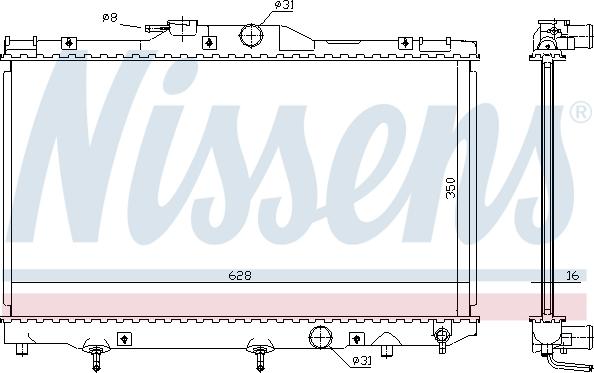 Nissens 646281 - Radiators, Motora dzesēšanas sistēma ps1.lv