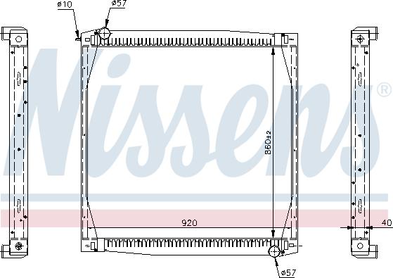 Nissens 64069A - Radiators, Motora dzesēšanas sistēma ps1.lv