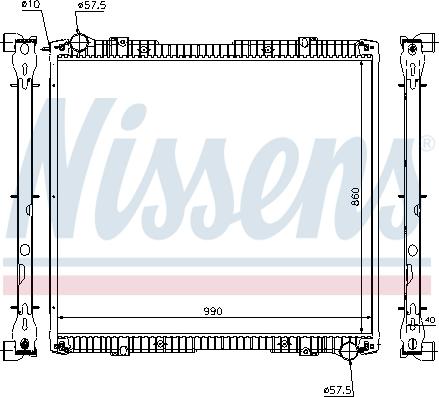 Nissens 64067A - Radiators, Motora dzesēšanas sistēma ps1.lv