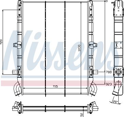 Nissens 64074 - Radiators, Motora dzesēšanas sistēma ps1.lv