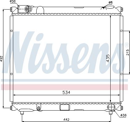 Nissens 64169 - Radiators, Motora dzesēšanas sistēma ps1.lv